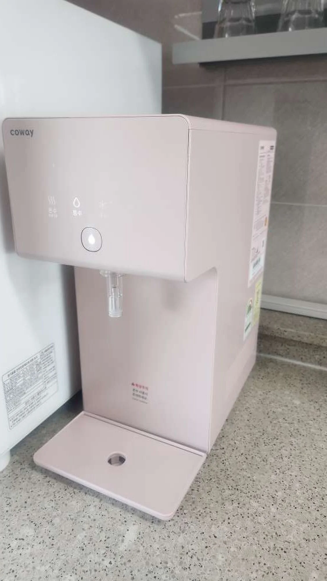 진월동3차 코웨이 아이콘 얼음정수기 오리지널 설치사례